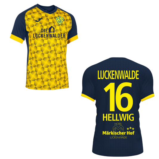 Matchworn JOMA Auswärtstrikot Saison 2023/2024 | Nr. 16 Leon Hellwig